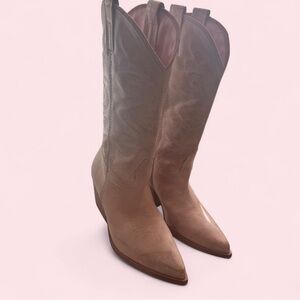 Steve Madden Baby Pink Cowboy Boots